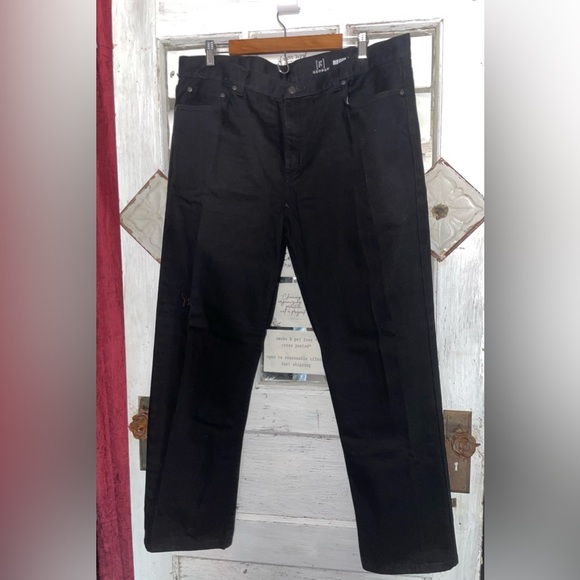 George Men's and Big Men's 100% Cotton Regular Fit Jeans size 38 X 30 Black - Picture 7 of 13